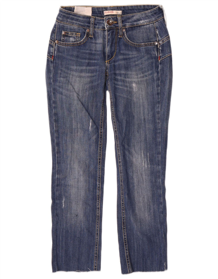 Damskie jeansy Liu Jo w trudnej sytuacji W24 L24 Niebieskie
