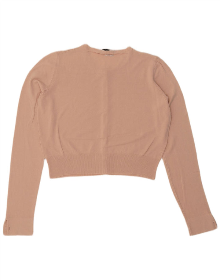 Sweter damski LIU JO Crop Cardigan UK 14 średni beż