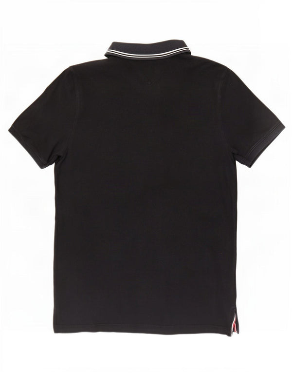 Męska koszulka polo Slim Fit Tommy Hilfiger XL, czarna, bawełniana