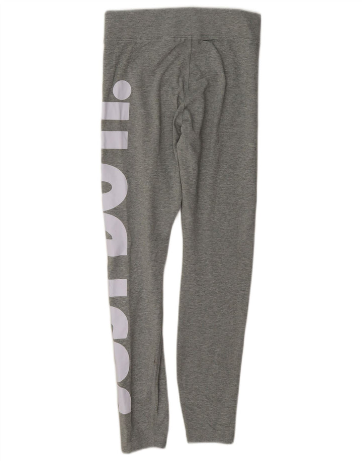 Damskie legginsy Nike Graphic UK 10, małe, szare, bawełniane
