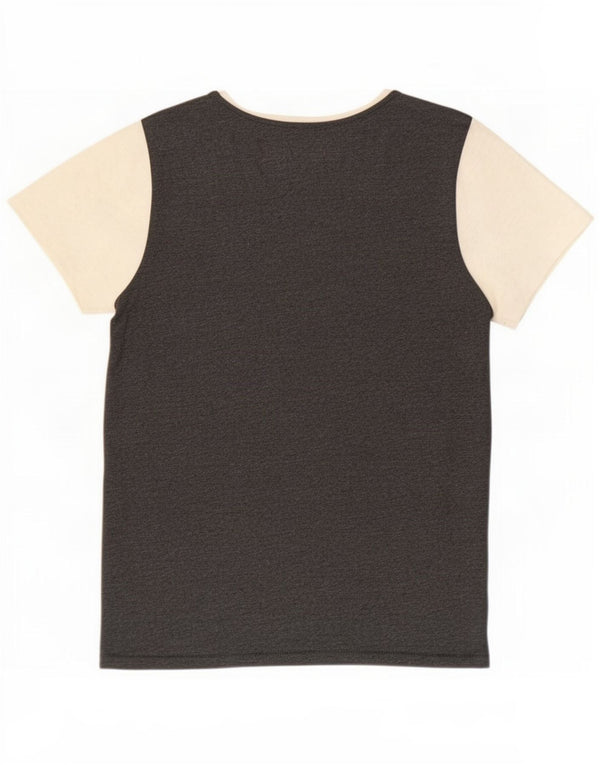 Damski T-shirt Armani Jeans Slim Top UK 12, średni szary, blok kolorów
