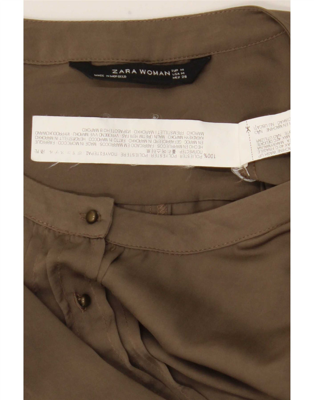 Kombinezon damski Zara UK 14, średni khaki, poliester