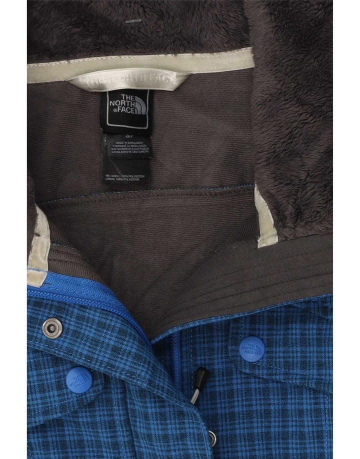 Damska kurtka wiatrówka The North Face UK 10 w małą niebieską kratkę, poliester