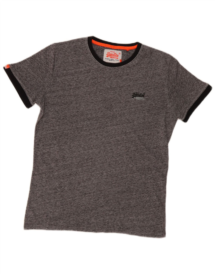 Męski T-shirt Superdry, duży, szary, nakrapiany