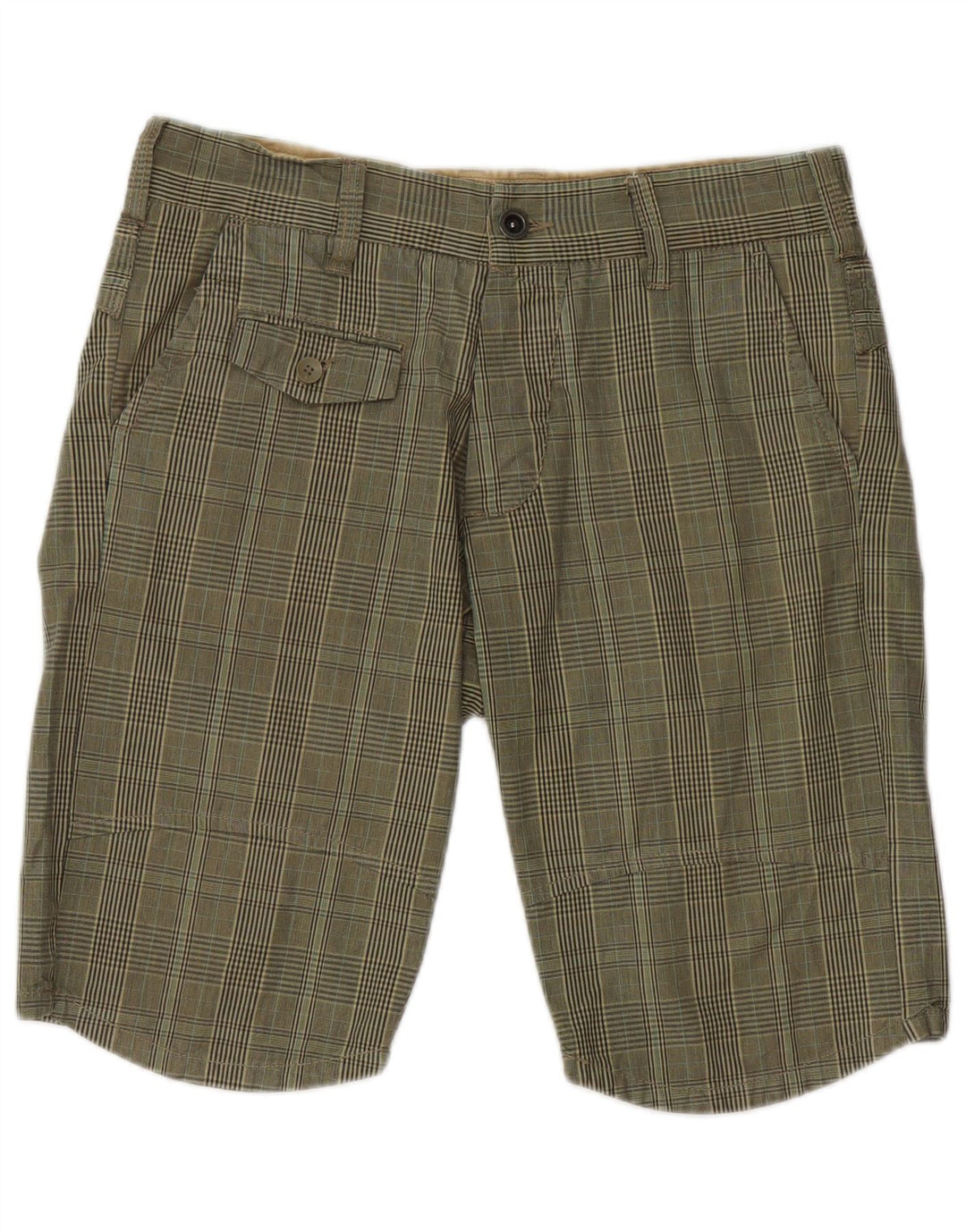 Męskie spodenki chino Jack & Jones, średnie W32, khaki, bawełniana krata