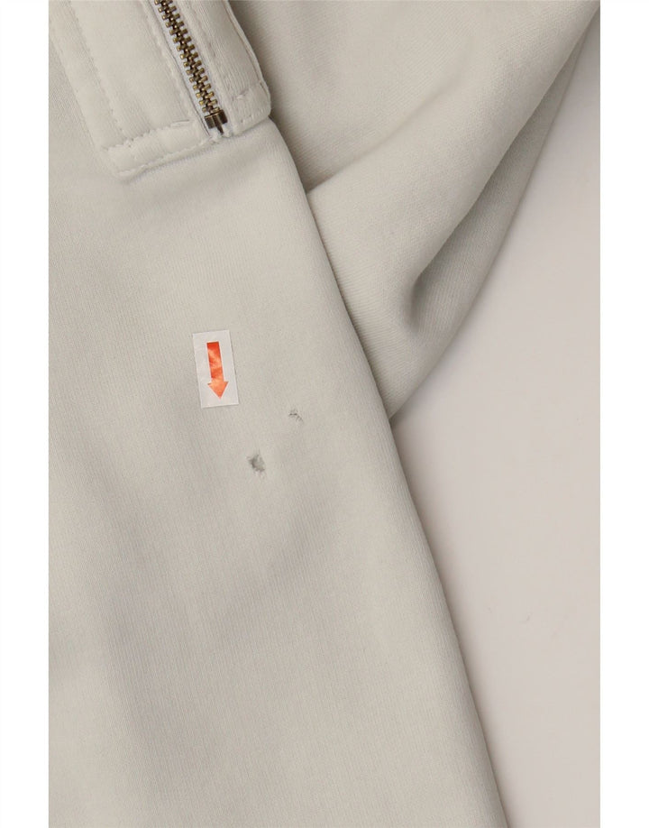 Męski sweter z kapturem i grafiką ALPHA INDUSTRIES, duży, biały, bawełniany