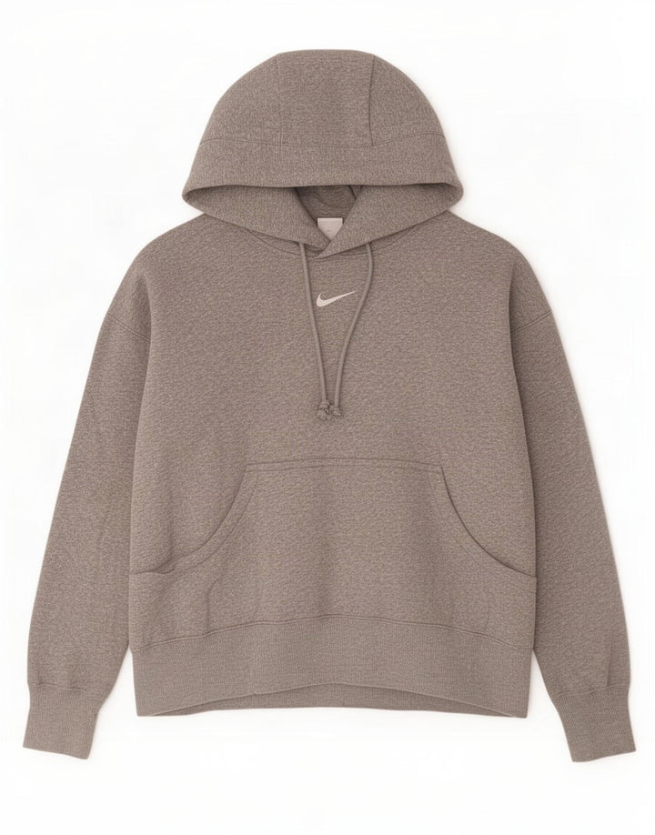 Męski sweter z kapturem Nike, mały, szary, bawełniany