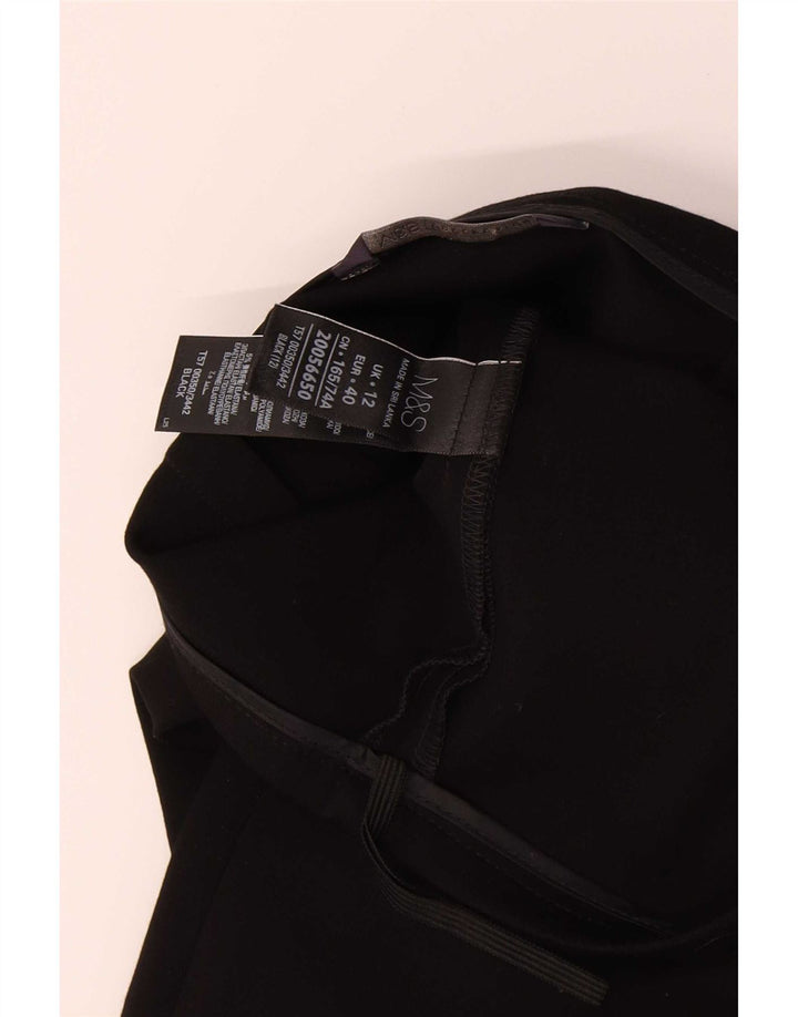 Marks & Spencer Damska spódnica ołówkowa UK 12 Medium W30 Czarna wiskoza