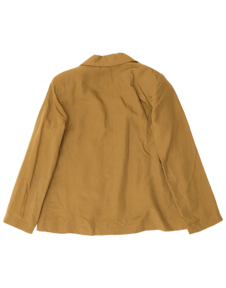 TOPSHOP Damska, oversize'owa, otwarta marynarka UK 10, mała, khaki, lyocell
