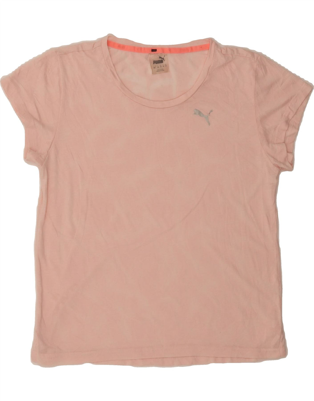 PUMA Womens T-Shirt Top UK 12 Medium Pink Tie Dye Vintage Puma and Second-Hand Puma from Messina Hembry 