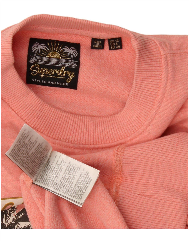 Damski sweter oversize Superdry Graphic UK 12, średni róż