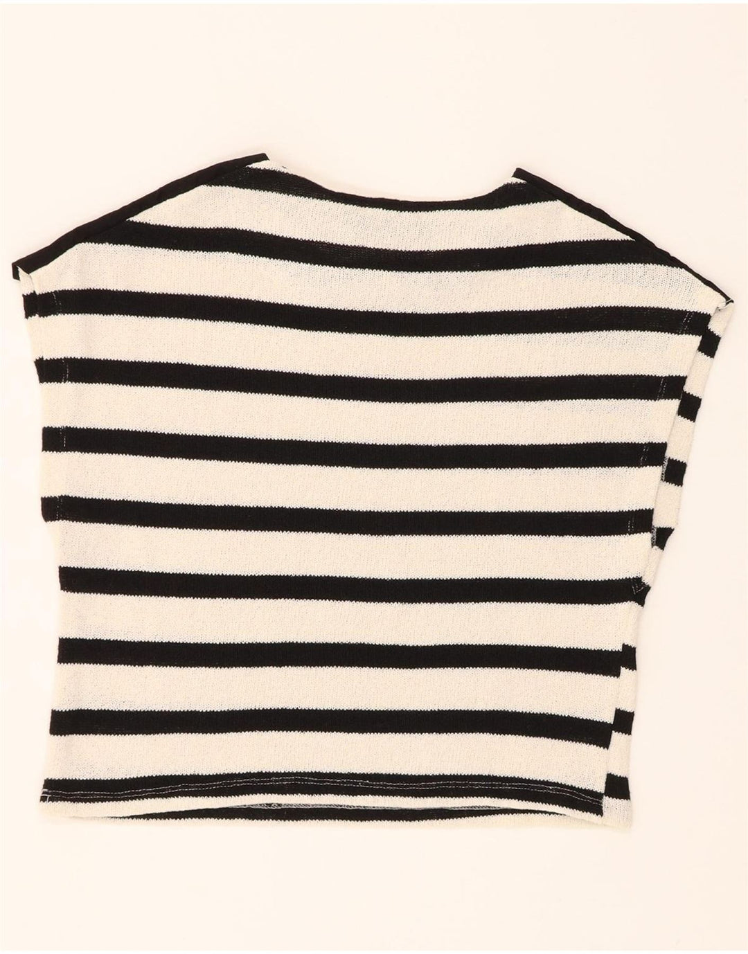ZARA Womens Sleeveless Blouse Top UK 10 Small White Striped Vintage Zara and Second-Hand Zara from Messina Hembry 