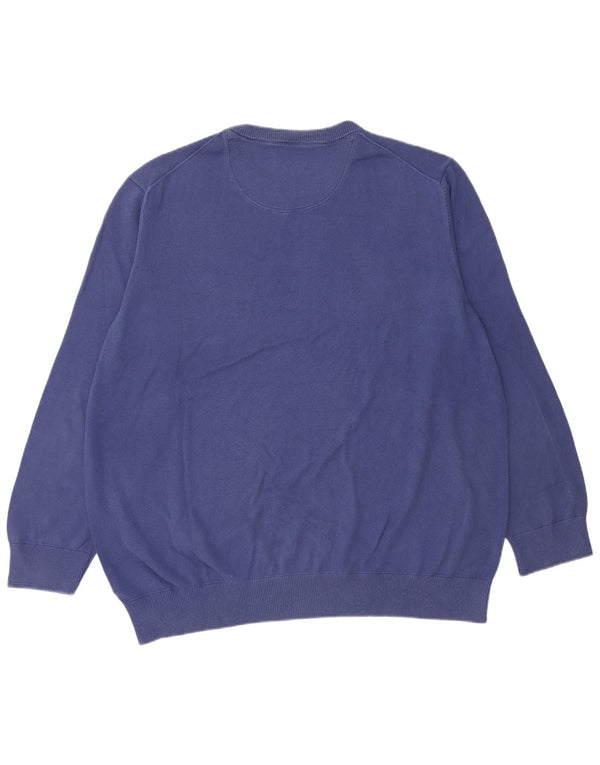 Męski sweter Timberland z okrągłym dekoltem 3XL, niebieska bawełna