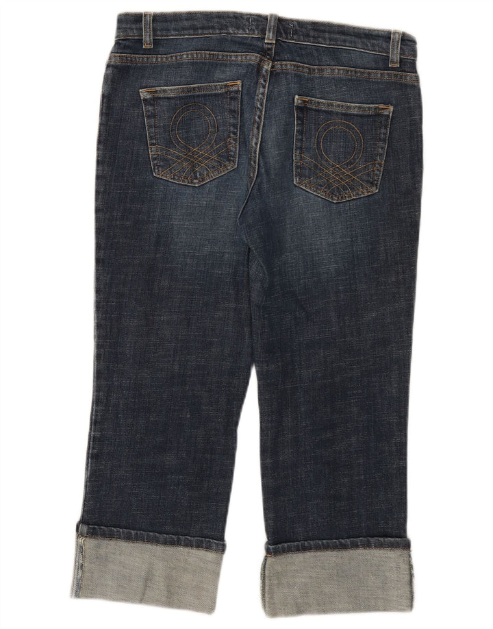Damskie jeansy Capri BENETTON W28 L21 niebieskie