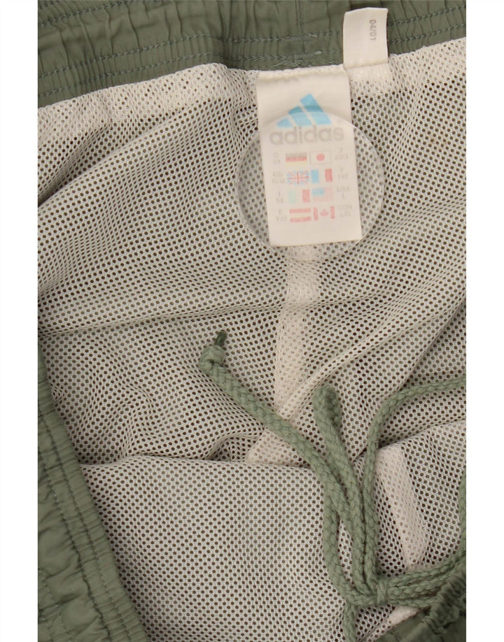 Męskie spodnie dresowe Adidas UK 44/46, duże, khaki, poliester