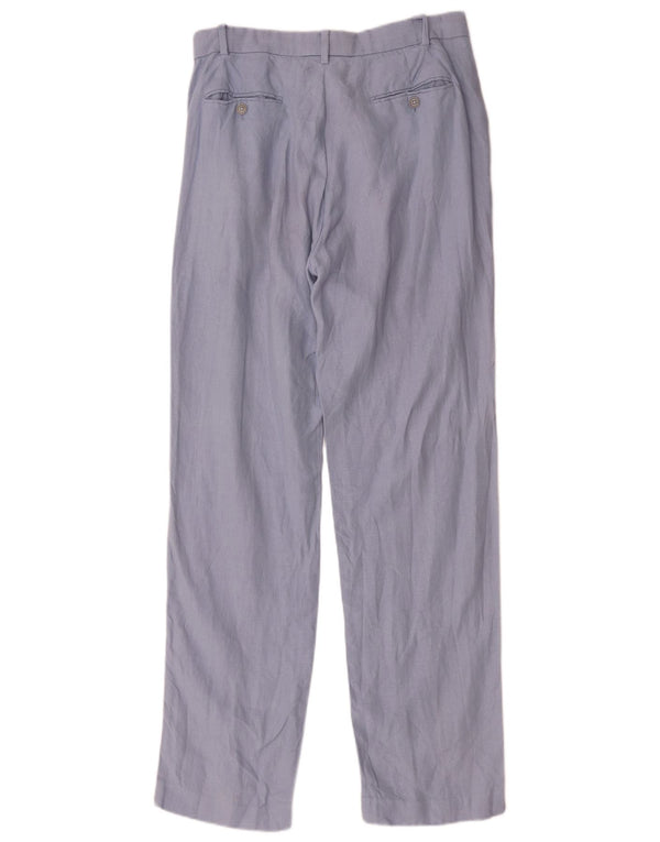 Męskie proste spodnie chino Polo Ralph Lauren W32 L34 Niebieskie lniane
