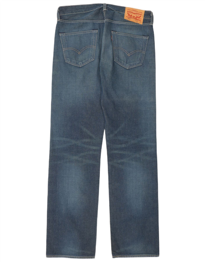Męskie jeansy Levi's 501 Straight W32 L32 Niebieskie bawełniane
