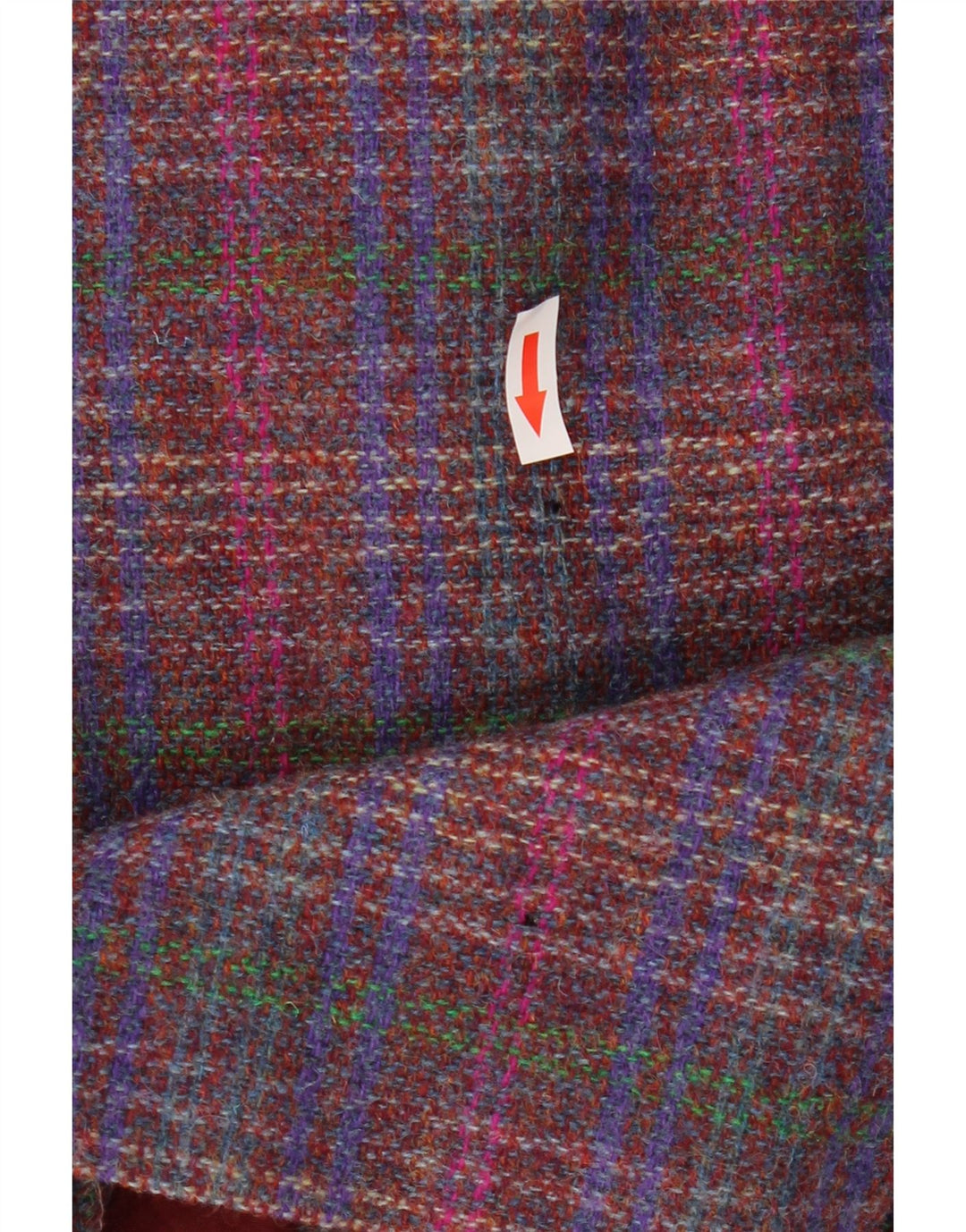 Damska spódnica Midi Pitlochry UK 14 Medium W30 Wielokolorowa wełna w kratę