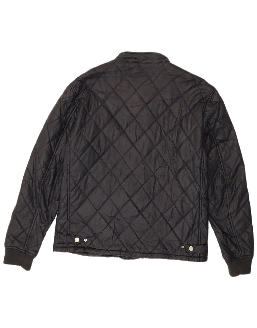 Męska pikowana kurtka Zara UK 42 XL, czarny poliester