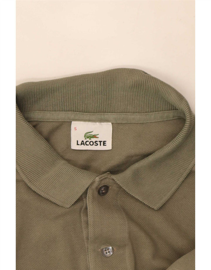 Męska koszulka polo Lacoste, rozmiar 5, duża, bawełniana khaki