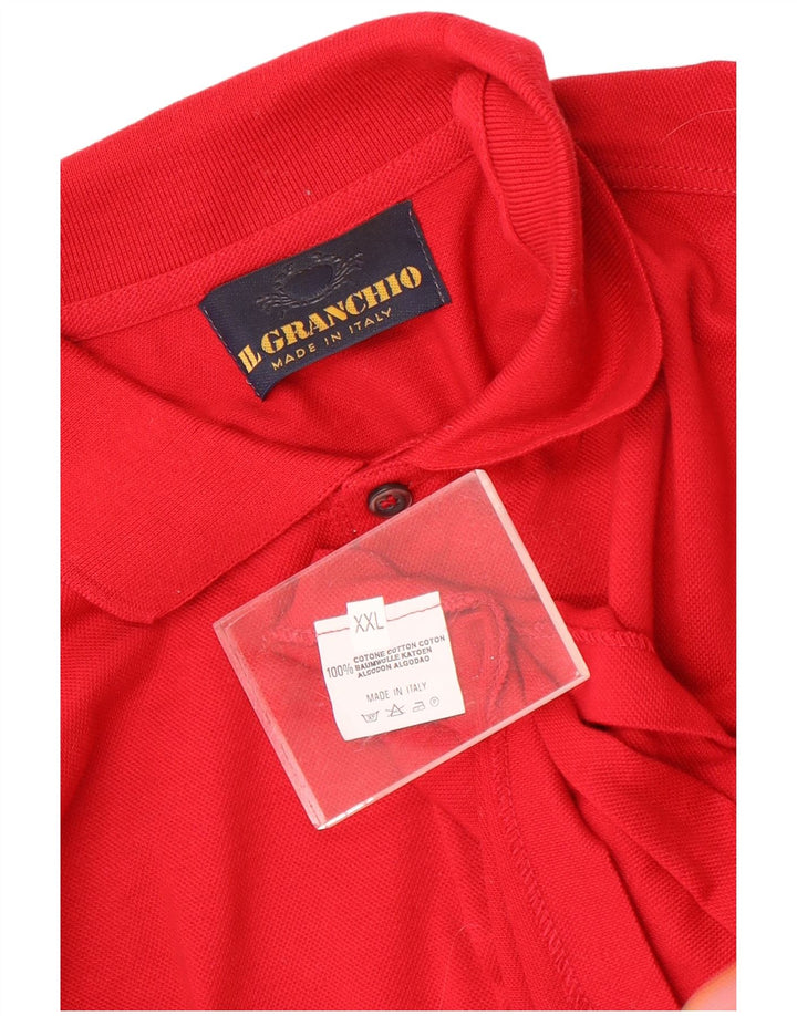 Męska koszulka polo z długim rękawem Il Granchio 2XL czerwona