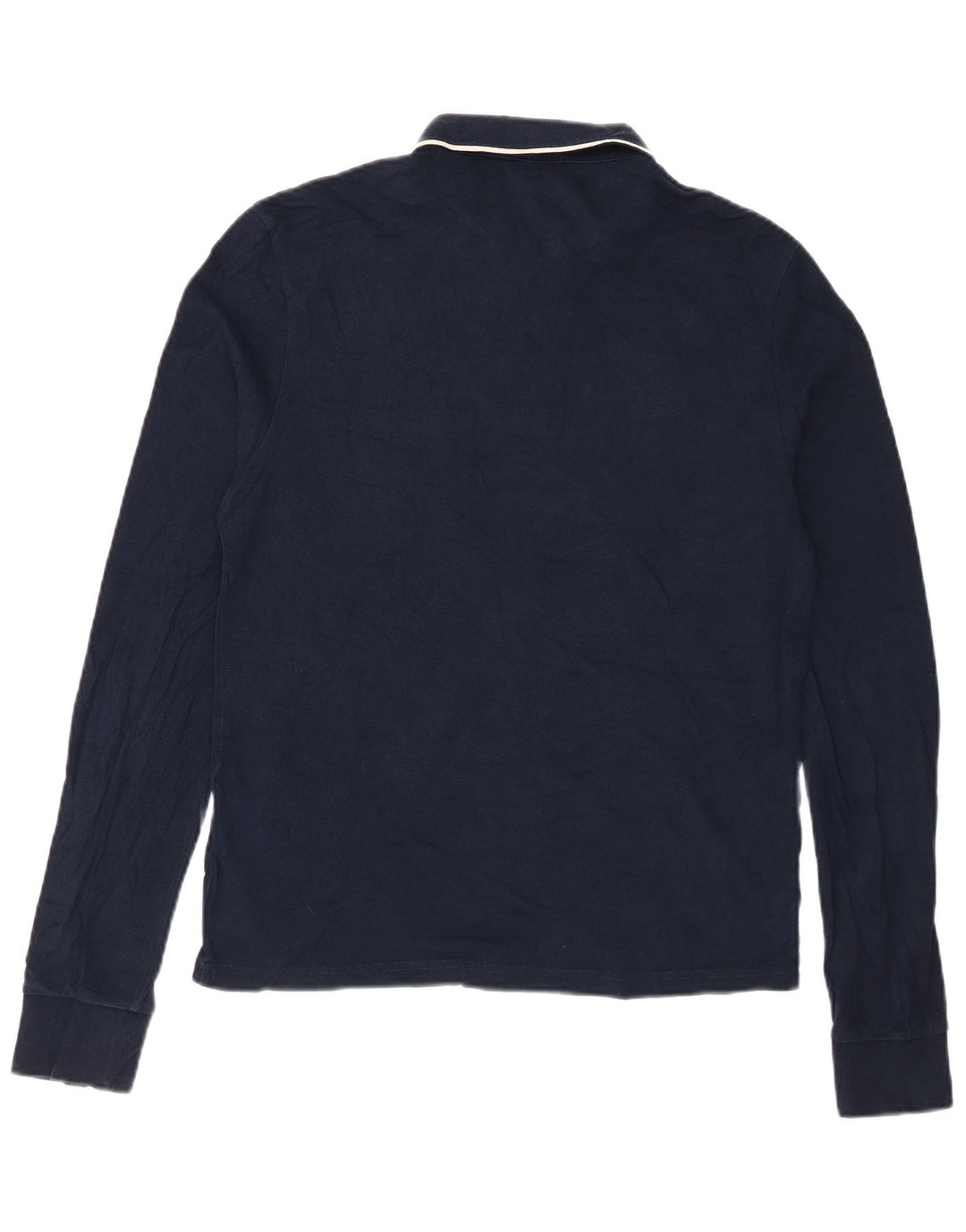 Męska koszulka polo typu slim fit z długim rękawem PENGUIN, średni kolor granatowy