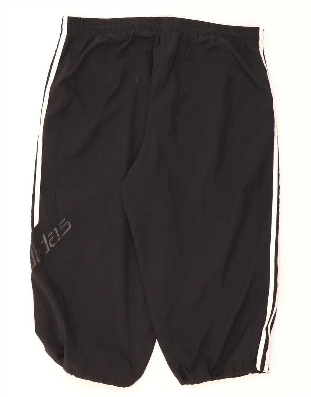 Adidas Męskie spodnie dresowe Capri Graphic Capri Joggery, duże, czarne, poliestrowe