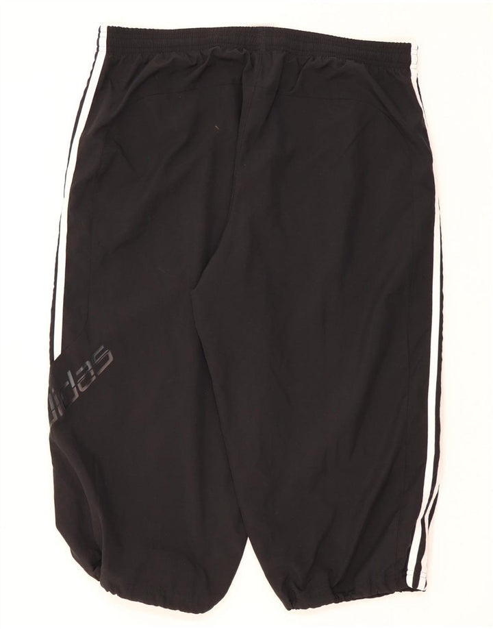 Adidas Męskie spodnie dresowe Capri Graphic Capri Joggery, duże, czarne, poliestrowe
