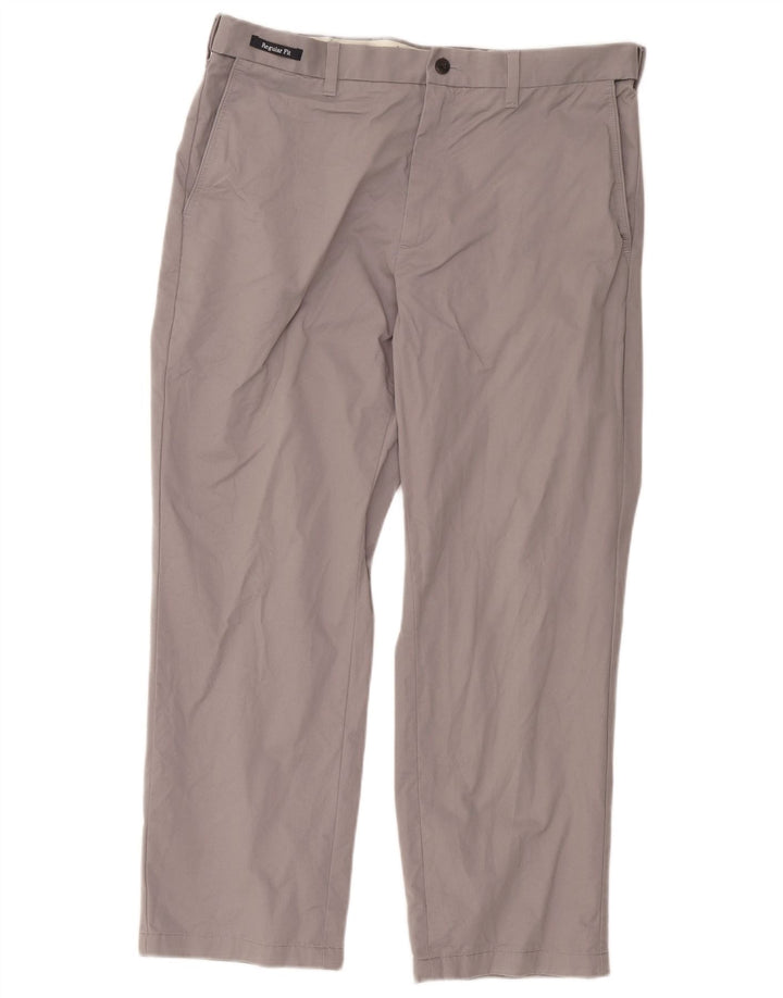 Męskie spodnie chino Marks & Spencer Blue Harbor Straight W36 L29 szare