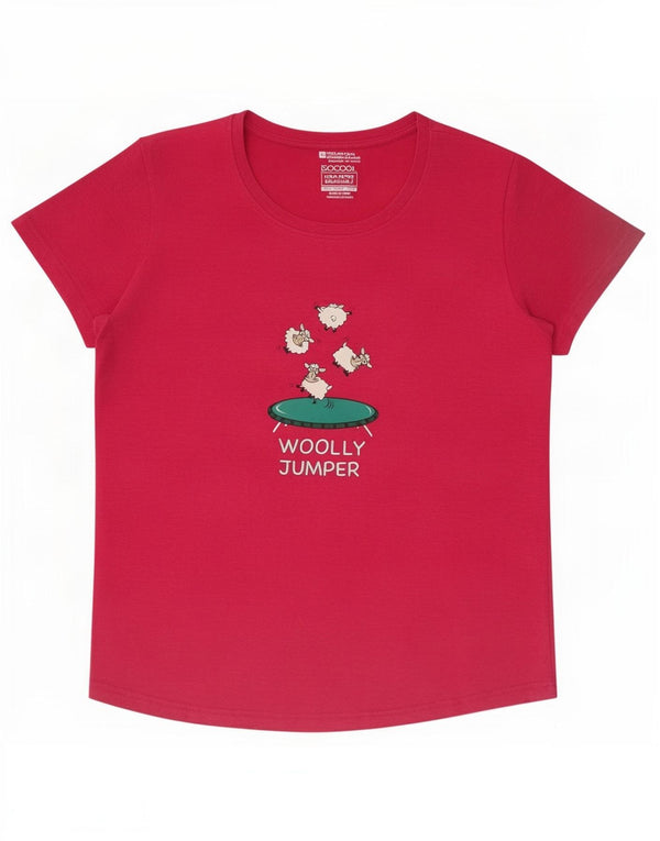 T-shirt damski Mountain Warehouse IsoCool Graphic Top UK 16, duży, różowy