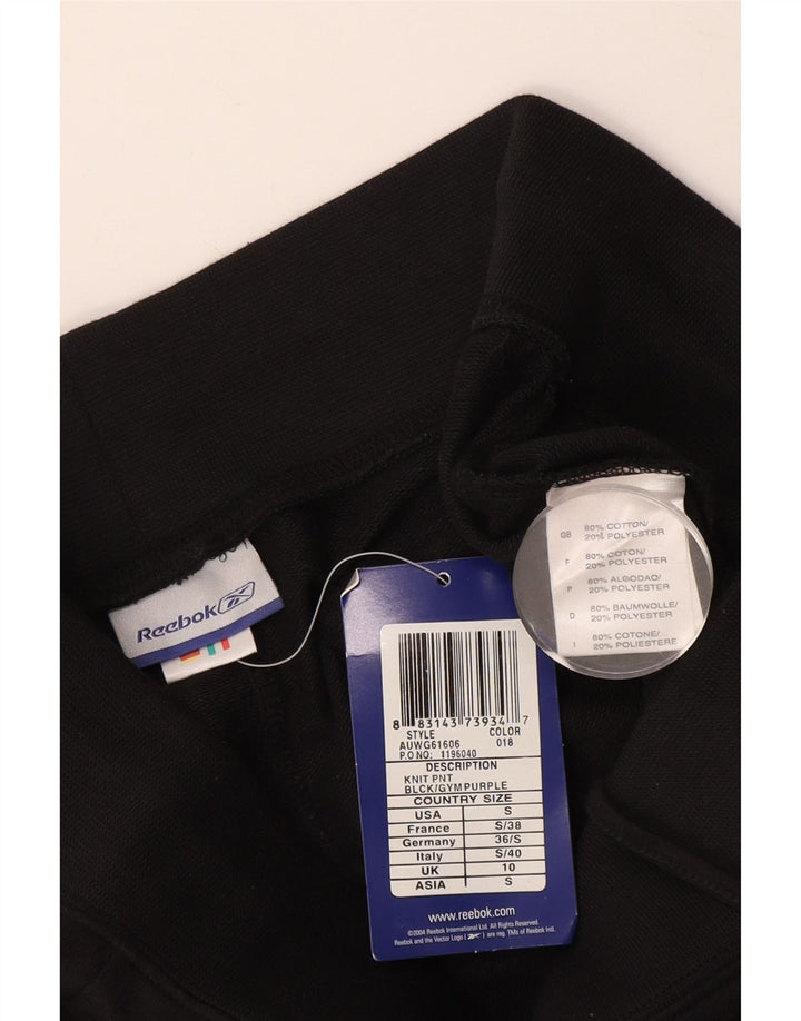 Damskie spodnie dresowe Reebok UK 10 Small, czarne, bawełniane