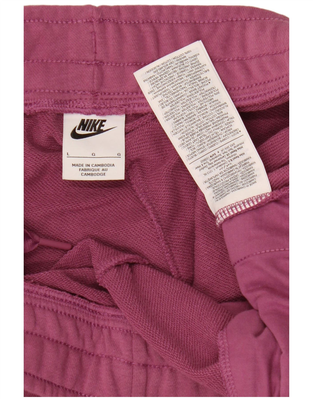 Damskie spodnie dresowe NIKE Joggers UK 16, duże, fioletowe, bawełniane