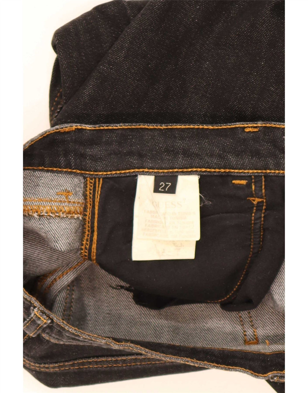 Jeansy damskie Guess Bootcut W27 L31 Czarne bawełniane