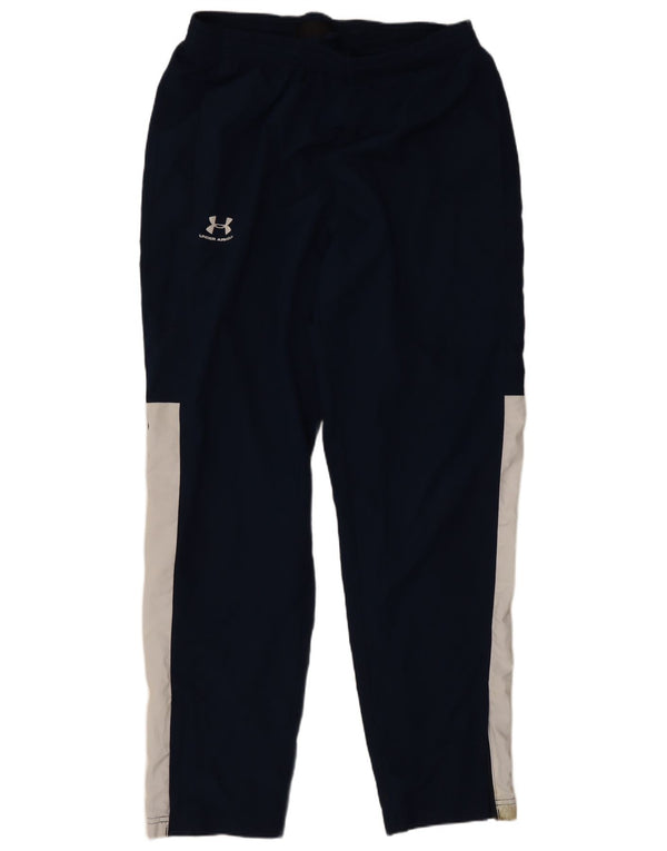 Męskie spodnie dresowe o luźnym kroju Under Armour, duże, granatowe, z blokami kolorów