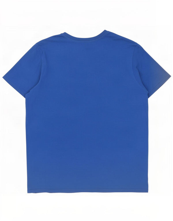 Męski T-shirt Nike o kroju sportowym, XL, niebieski, bawełniany