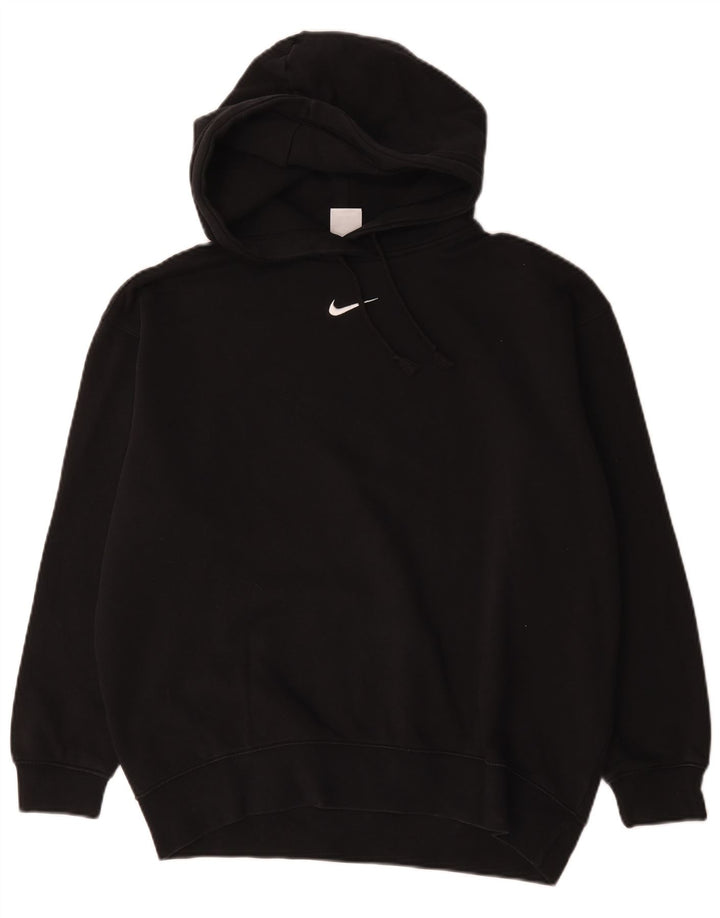 Męski sweter oversize z kapturem Nike, mały, czarny, bawełniany