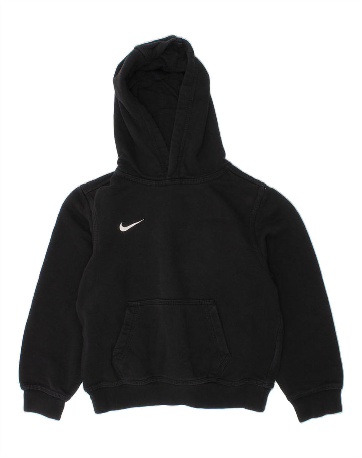 NIKE Boys Hoodie Jumper 8-9 Years Small  Black Cotton Vintage Nike and Second-Hand Nike from Messina Hembry 