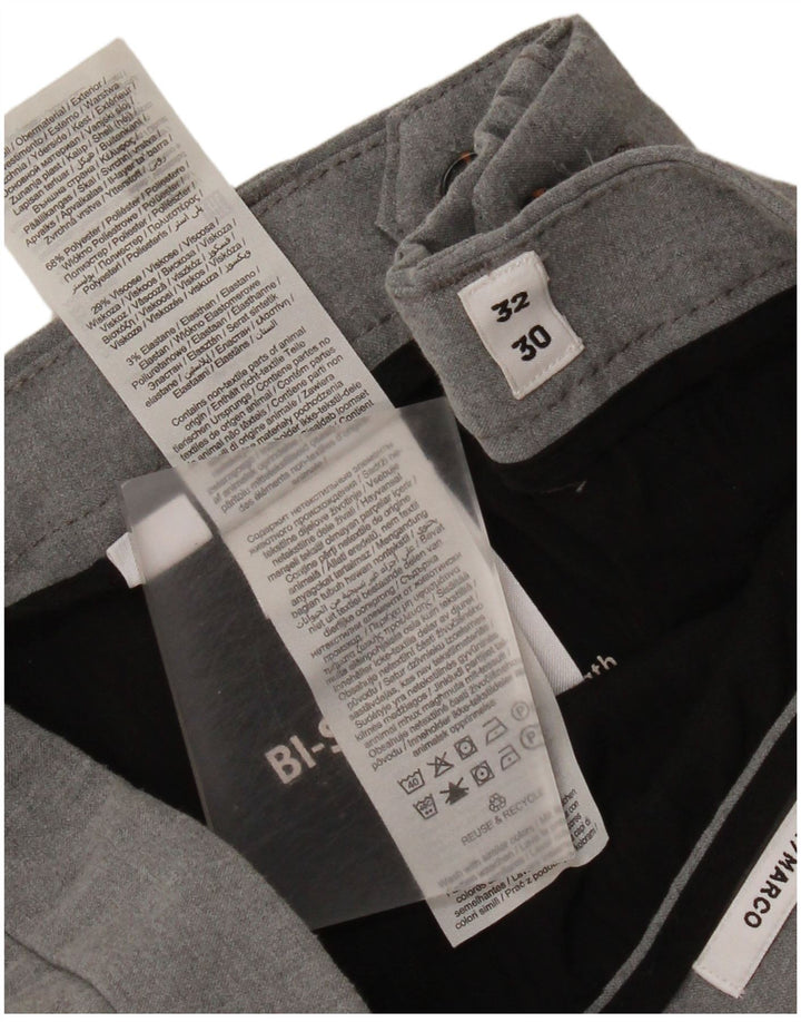 Męskie spodnie chino Jack & Jones Marco Slim Fit W32 L30 Szary poliester