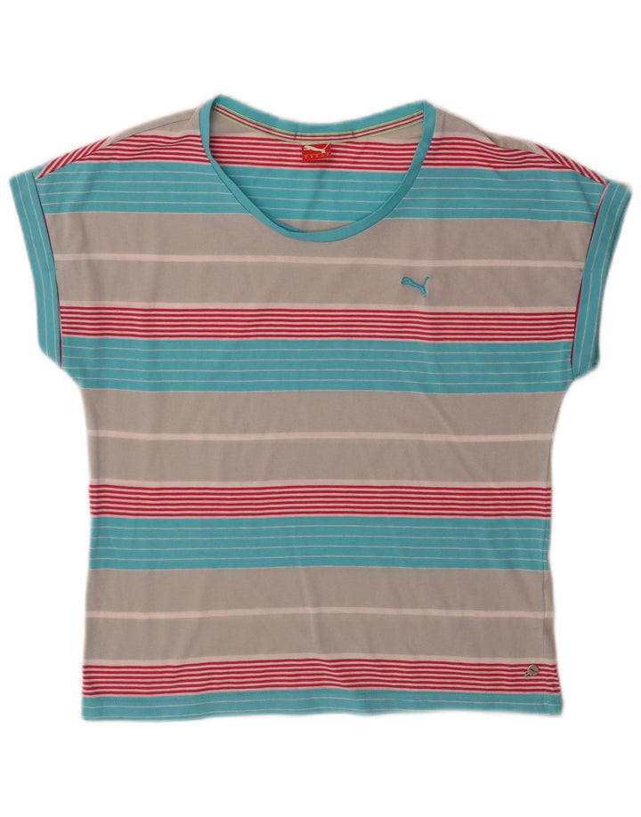 T-shirt damski Puma Top UK 12, średnie, wielokolorowe paski