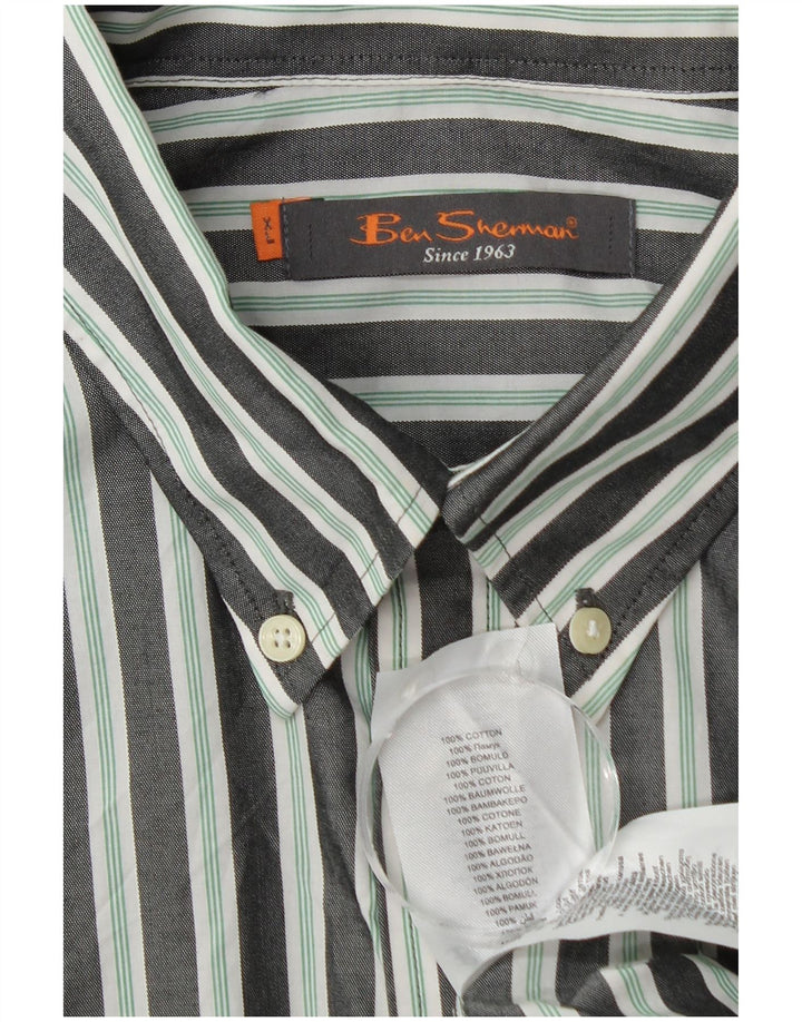 Koszula męska Ben Sherman XL, szara, bawełniana w paski