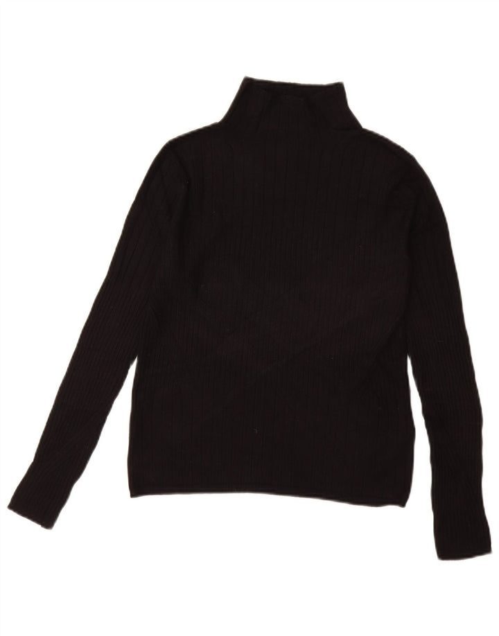 MARKS & SPENCER Damski sweter z golfem UK 10, mały, czarny