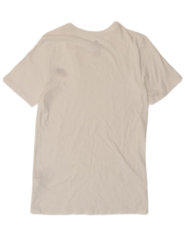 Męski T-shirt NIKE o sportowym kroju, mały, biały, bawełniany