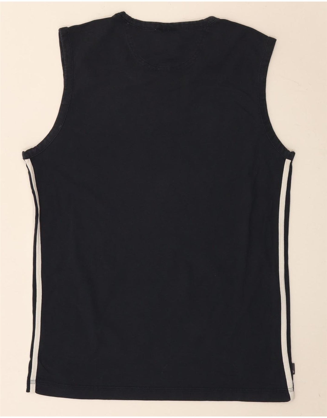Adidas Męski T-Shirt Top Średni Granatowy Bawełniany