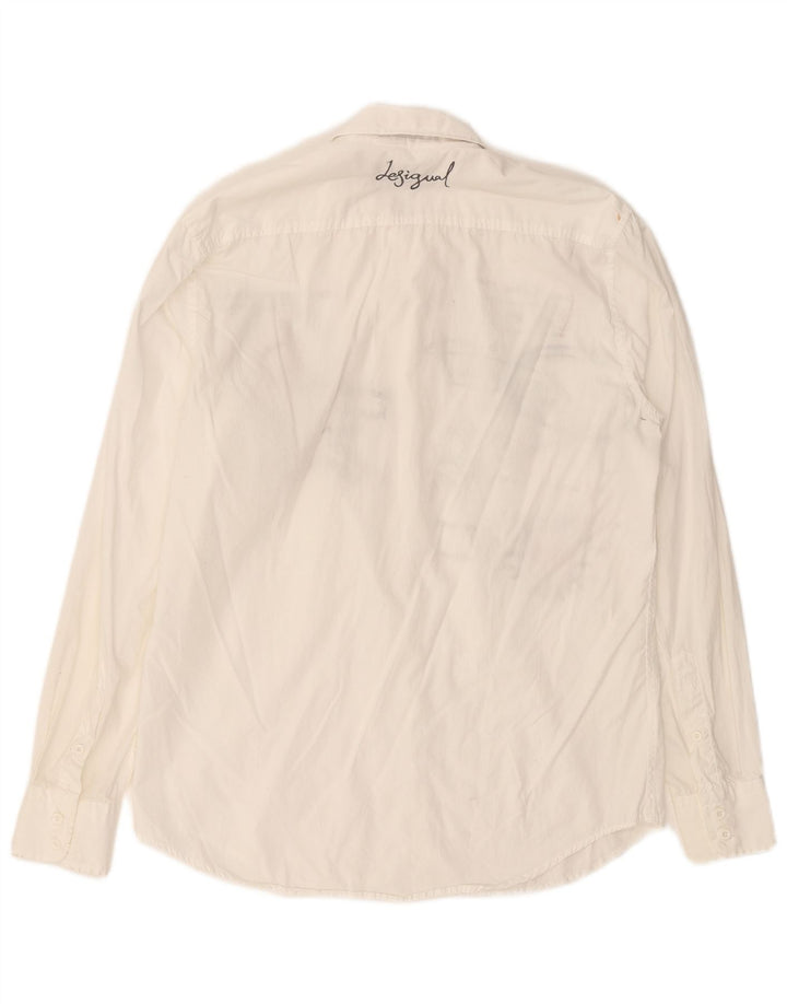 Męska koszula graficzna DESIGUAL, średnia biel