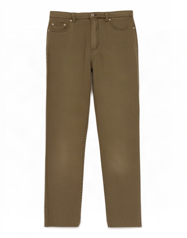 Marks & Spencer Damskie proste spodnie codzienne UK 14 Medium W30 L28 Khaki