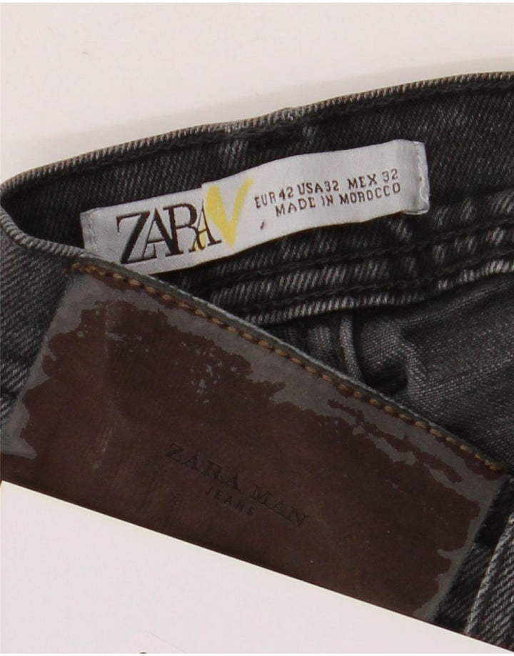 Męskie jeansy slim fit Zara W32 L30 czarne