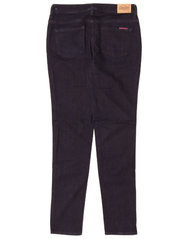 Damskie jeansy skinny Superdry o standardowym kroju W30 L32, granatowe, bawełniane