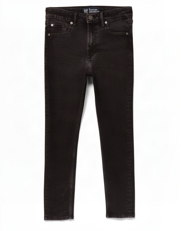 Gap Womens Standard High Rise Legging Skinny Jeans W29 L22 Black Cotton