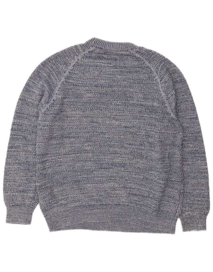 Męski sweter Superdry z okrągłym dekoltem, duży, bawełniany w niebieskie paski