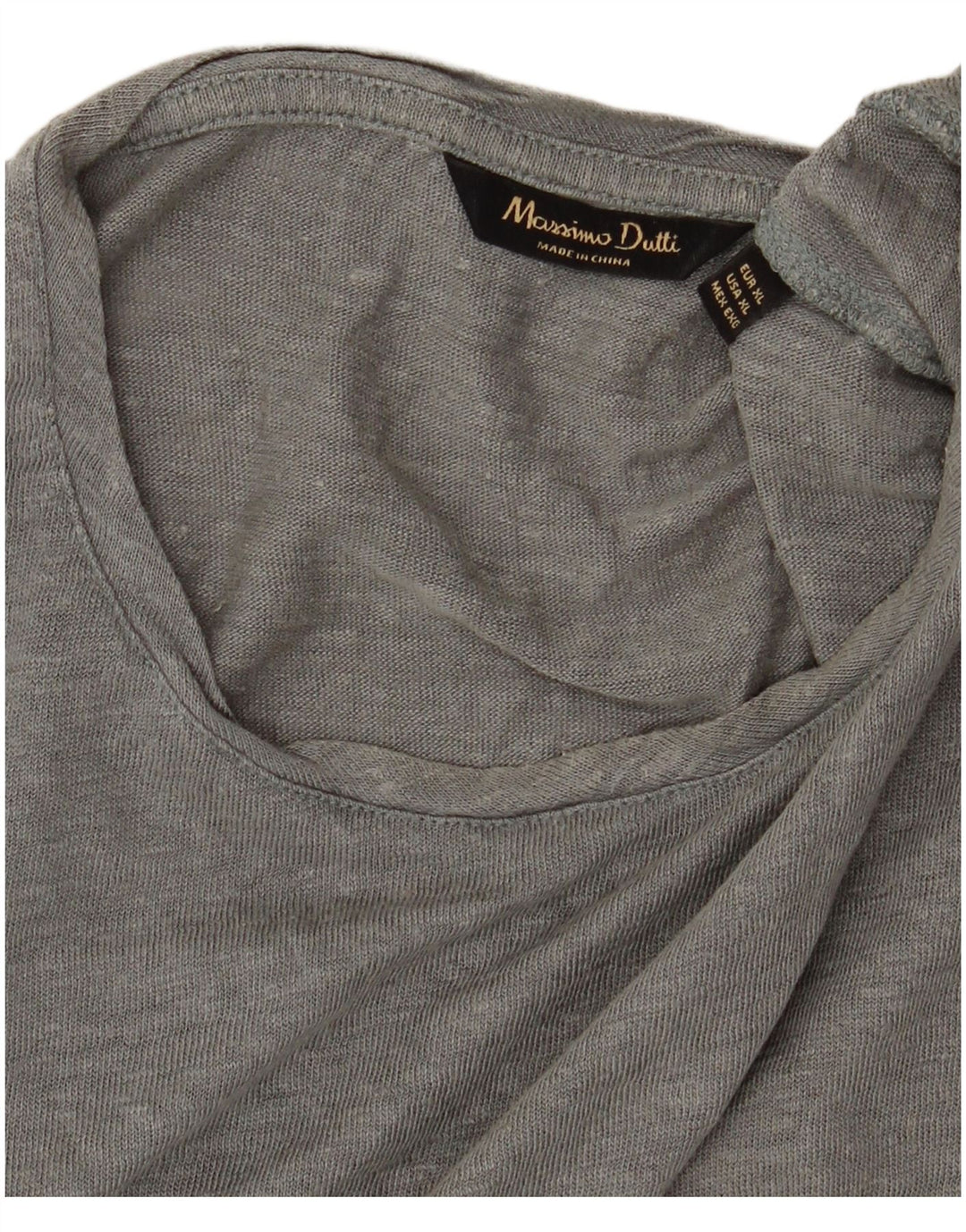 Męska koszulka T-shirt MASSIMO DUTTI XL, szara